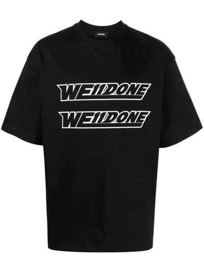 We11 Done Logo-print T-shirt In Black