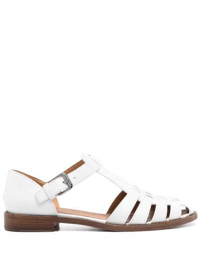 Church's Sandale Cage En Cuir Prestige Kelsey Blanc In White