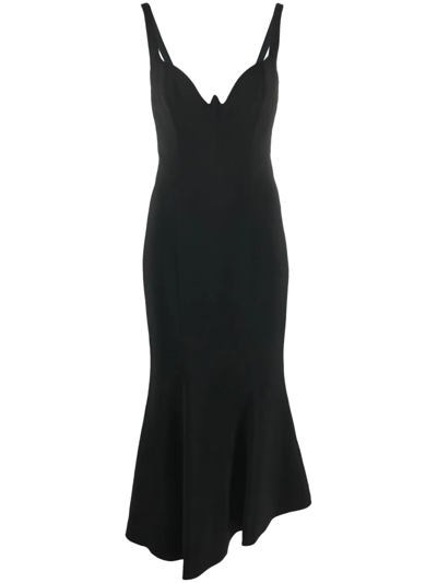 Alexandre Vauthier Flared-hem Dress In Schwarz