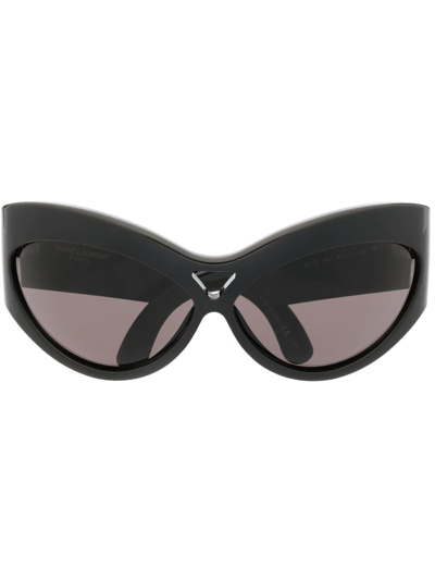 Saint Laurent Sl73 Cat Eye-frame Sunglasses In Black
