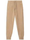 Burberry Monogram Motif Wool Cashmere Blend Jogging Pants In Nude