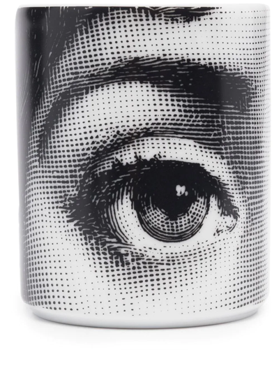 Fornasetti Occhi Porcelain Cup In White