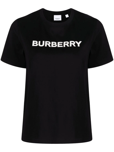 Burberry The Cotton T-shirt Is The Perfect Compromise Between Luxury And Basic Wear In Black