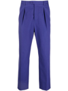SAINT LAURENT HIGH-WAISTED TAILORED CROPPED TROUSERS