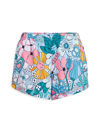 ADIDAS ORIGINALS GIRL'S FLORAL PRINT WOVEN SHORTS