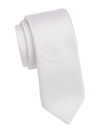 Saks Fifth Avenue Collection Formal Skinny Silk Tie In White