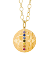 Syna Women's Cosmic 18k Gold & Sapphire Lotus Pendant
