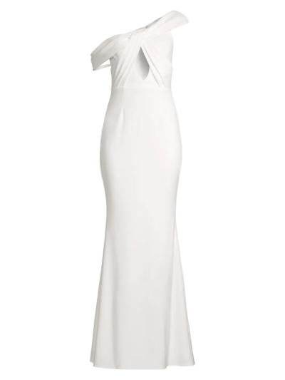 Katie May Delilah Asymmetric Gown In Ivory