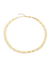 JENNIFER ZEUNER JEWELRY WOMEN'S FRANCESCA 14K-GOLD-PLATED BRAIDED SNAKE-CHAIN NECKLACE