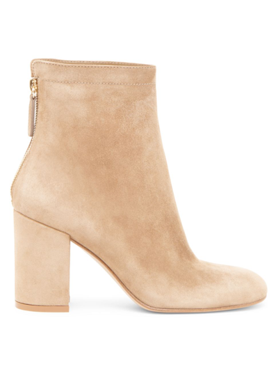 Gianvito Rossi Suede Ankle Boots In Brown