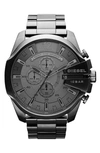 DIESEL 'MEGA CHIEF' BRACELET WATCH, 51MM