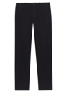 Theory Zaine Slim-fit Stretch-cotton Flannel Trousers In Black