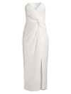 KATIE MAY WOMEN'S COME ON HOME TWISTED STRAPLESS MIDI-DRESS