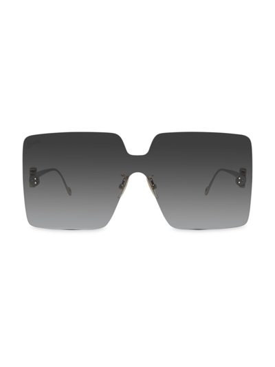 Loewe Mask Sunglasses In Gradient Smoke