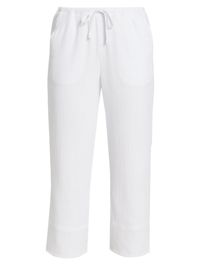 Splendid Noah Tie Waist Pants In White