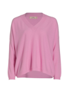 Arch4 Bailey Cashmere V-neck Sweater In Candy Floss