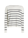 MICHELLE SMITH WOMEN'S MICHELLE SMITH X SAKS SALTY-EMBROIDERED STRIPED SWEATER