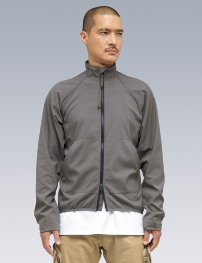 Acronym Nylon Stretch Contour Jacket In Grey