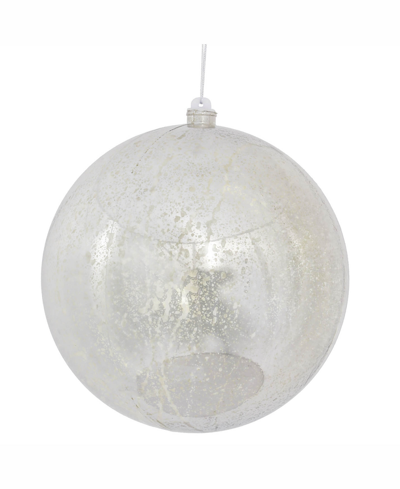 Vickerman 8" Silver Shiny Mercury Ball Christmas Ornament