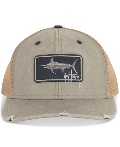 Guy Harvey Men's Billfish Snapback Trucker Hat In Dove