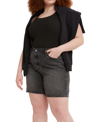 Levi's Straight-leg Denim Shorts In Black