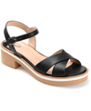 Journee Collection Hilaree Block Heel Sandal In Black