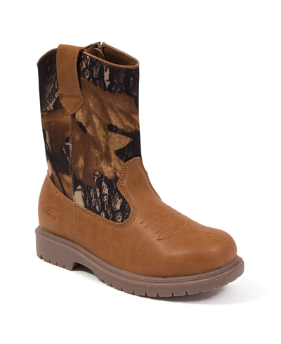 Deer Stags Little Boys Tour Water Resistant Pull On Boots In Brown Camo