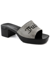 Juicy Couture Women's Harmona Slip-on Glitz Dress Sandals In Black
