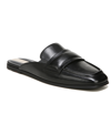 Franco Sarto Duval Womens Laceless Slip On Mules In Black Leather