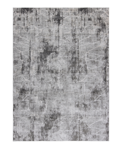 Km Home Alloy All342 2'6" X 4' Area Rug In Silver-tone