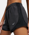 Nike Women's Tempo Brief-lined Running Shorts In Black Heather/black/black/wolf Grey