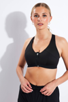 GOODMOVE GOODMOVE EXTRA HIGH IMPACT NON WIRED ZIP FRONT SPORTS BRA A-E