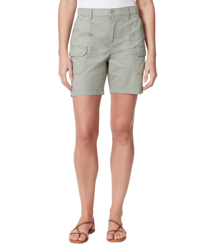 Gloria Vanderbilt 5" Trouser Shorts In Frosted Glass Green