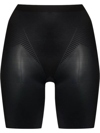 Spanx Womens Very Black Thinstincts® 2.0 High-rise Stretch-satin Shorts Xxl