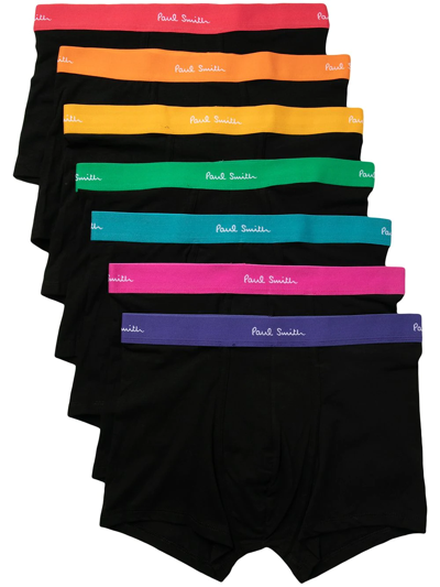 Paul Smith Logo-waistband Boxers In Black