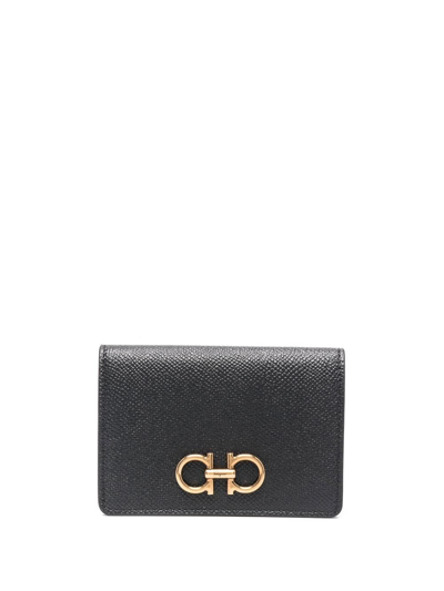 Ferragamo Women Gancini Credit Card Holder In Gray