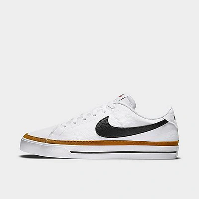 Nike Men's Court Legacy Shoes In White/desert Ochre/black