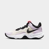 Nike Men's Fly By Mid 3 Basketball Shoes In Pearl White/black/doll/university Red/white