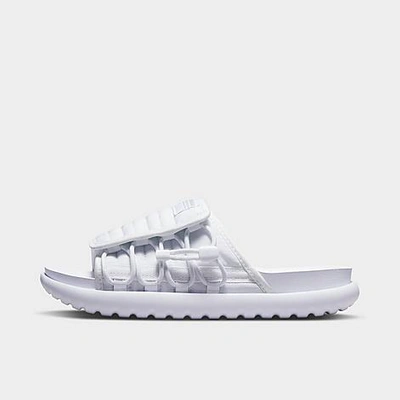 Nike Women's Asuna 2 Slide Sandals In White/white/wolf Grey