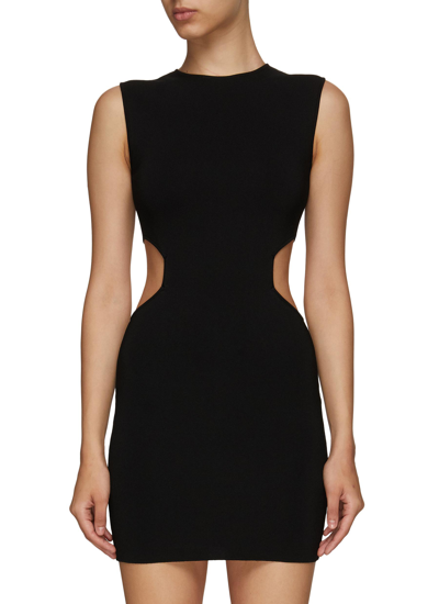 Gauge81 ‘estella' Cut-out Detailing Bodycon Mini Dress In Schwarz