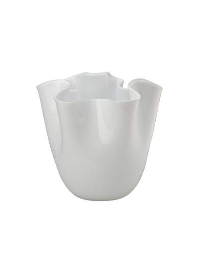 Venini Fazzoletto Opalini Glass Vase 700.00 - White