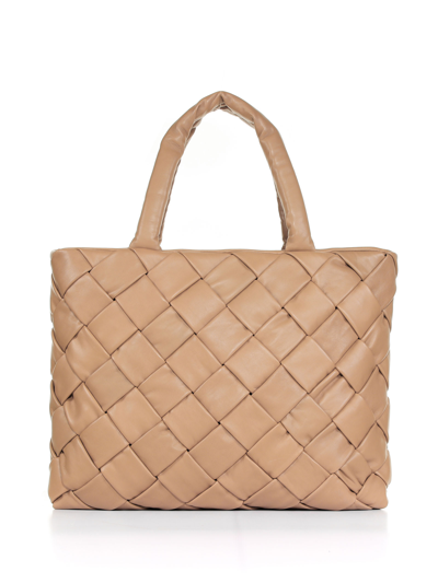 Officine Creative Oc Class 511 Shopper Bag In Leather In Cuoio