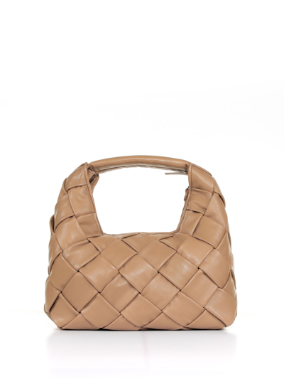 Officine Creative Braided Leather Bag In Cuoio