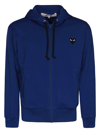 Comme Des Garçons Play Heart Patch Zipped Hoodie