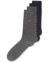 Calvin Klein 4-pack Patterned Dress Socks In Navy
