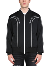 Amiri Western-embroidered Stand-collar Jersey Tracksuit Jacket In Nero