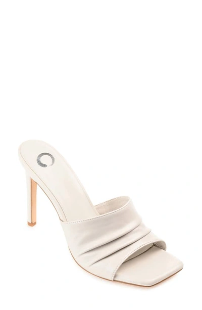 Journee Collection Tru Comfort Foam Camber Heeled Sandal In Ivory