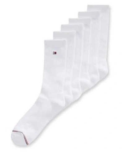 TOMMY HILFIGER 6-PACK CUSHION SOLE SPORTS CREW SOCKS