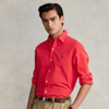 Polo Ralph Lauren Slim Fit Garment-dyed Oxford Shirt In Tomato