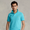 Polo Ralph Lauren Cotton Mesh Custom-fit Polo Shirt In Vacation Blue